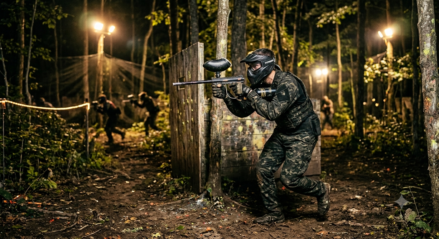 paintball de nuit à Trets proche d'Aix en Provence 